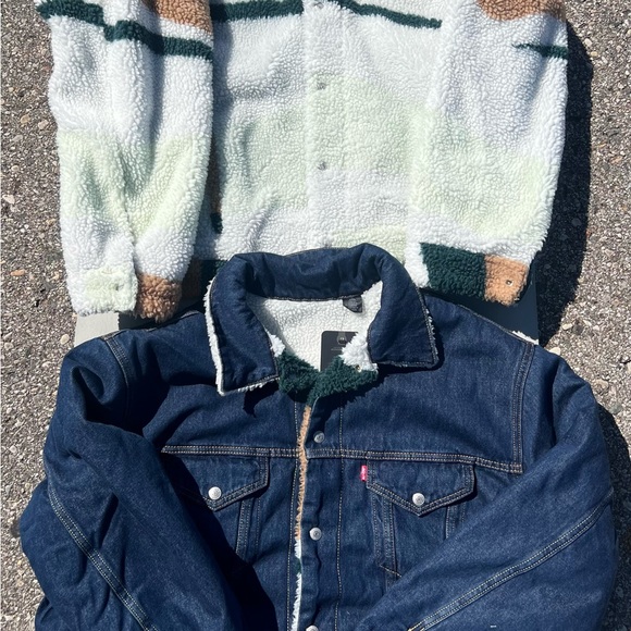 $168 L-XL-3XL Levi's REVERSIBLE VINTAGE RELAXED FIT SHERPA TRUCKER JACKET - Picture 10 of 13